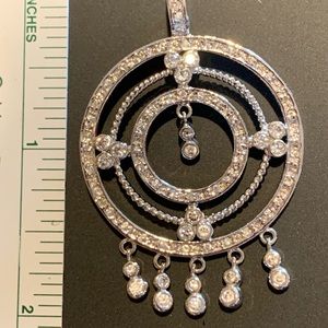 925 Sterling large 2” pendant